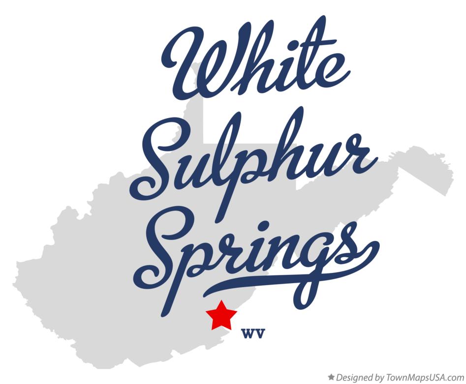 Map of White Sulphur Springs West Virginia WV