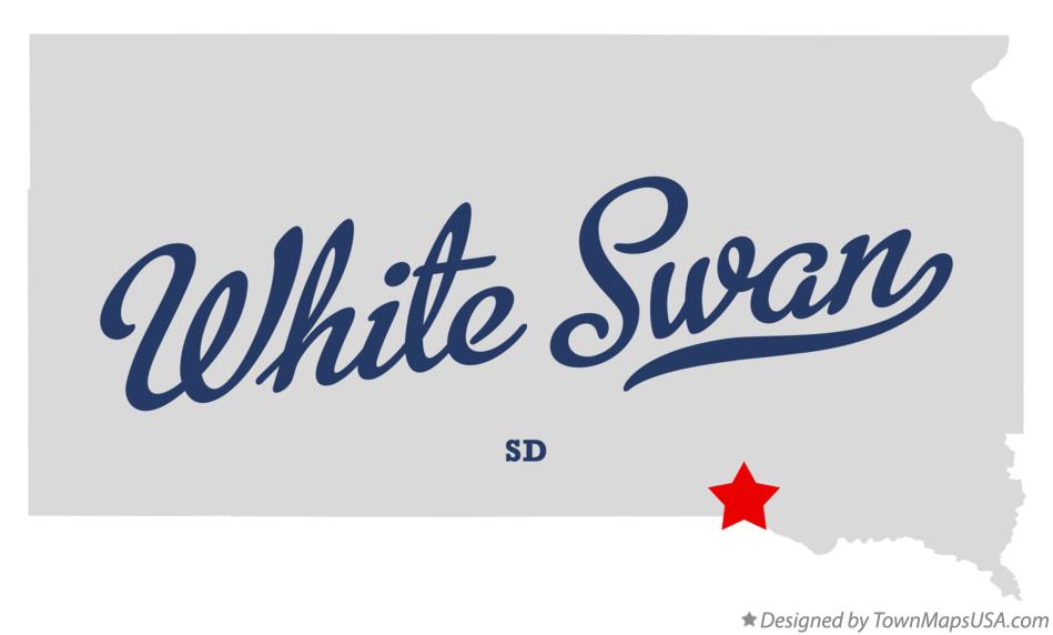 Map of White Swan South Dakota SD