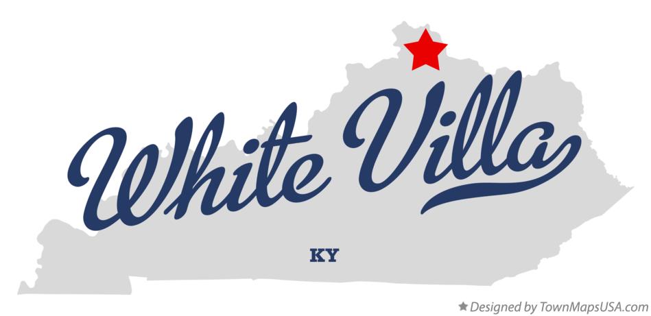 Map of White Villa Kentucky KY
