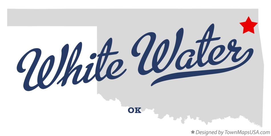 Map of White Water Oklahoma OK