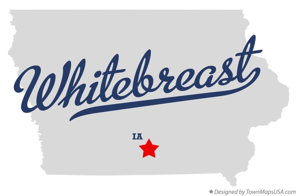 Map of Whitebreast Iowa IA