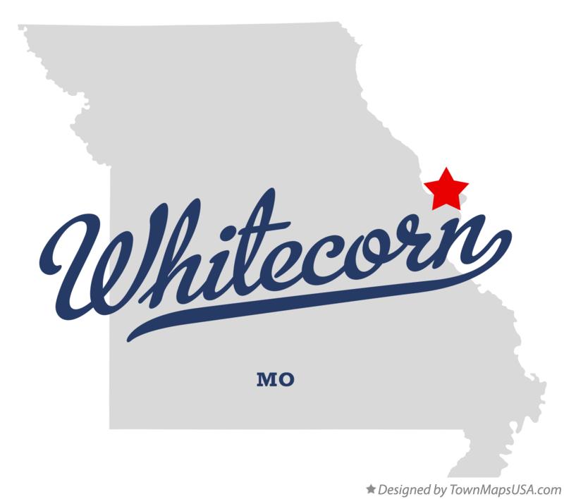 Map of Whitecorn Missouri MO