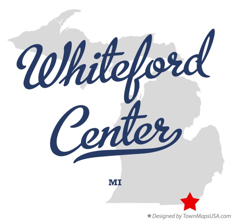Map of Whiteford Center Michigan MI