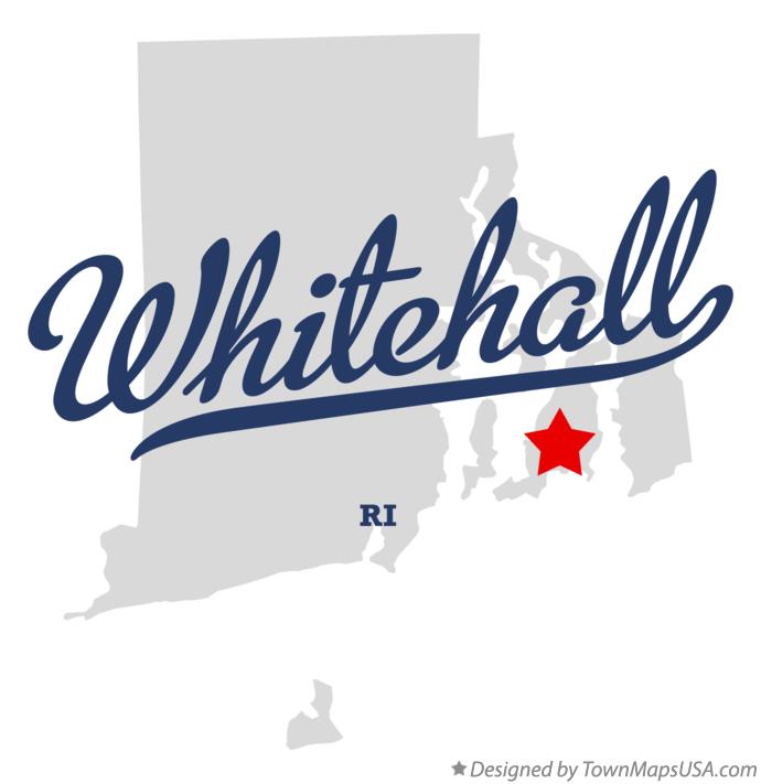 Map of Whitehall Rhode Island RI
