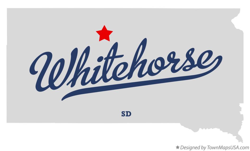 Map of Whitehorse South Dakota SD