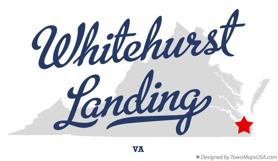 Map of Whitehurst Landing Virginia VA