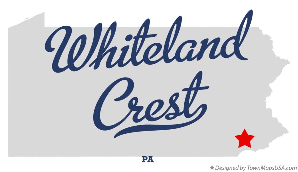 Map of Whiteland Crest Pennsylvania PA