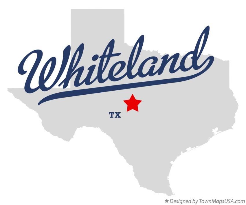 Map of Whiteland Texas TX
