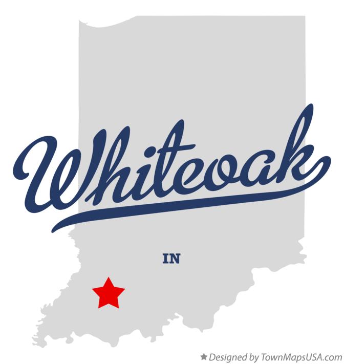 Map of Whiteoak Indiana IN