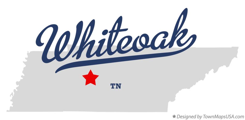 Map of Whiteoak Tennessee TN
