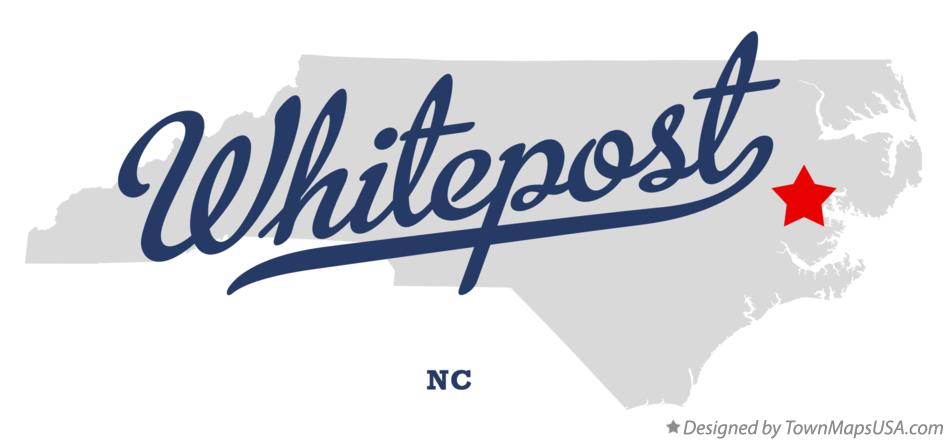 Map of Whitepost North Carolina NC