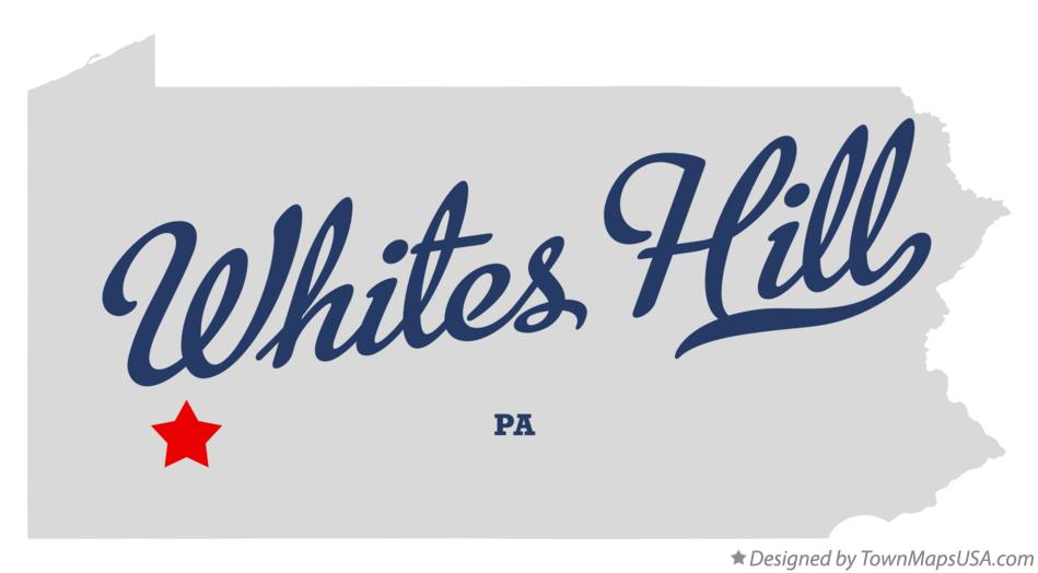 Map of Whites Hill Pennsylvania PA