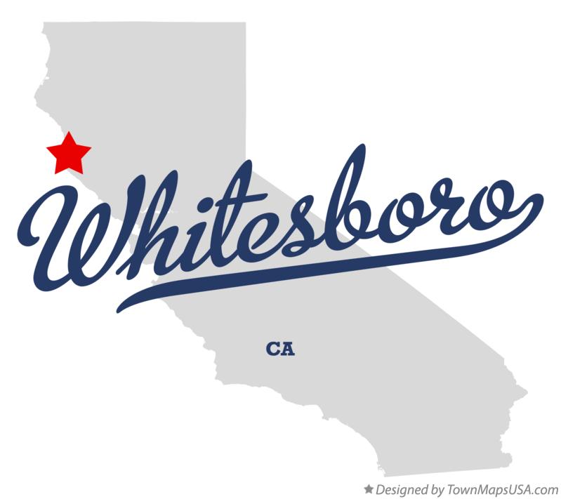 Map of Whitesboro California CA