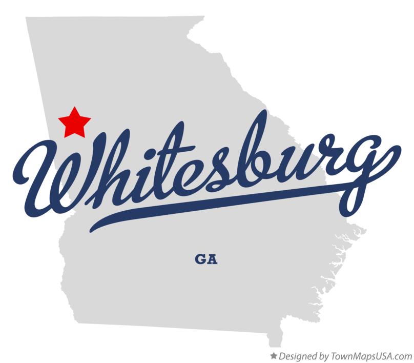 Map of Whitesburg Georgia GA