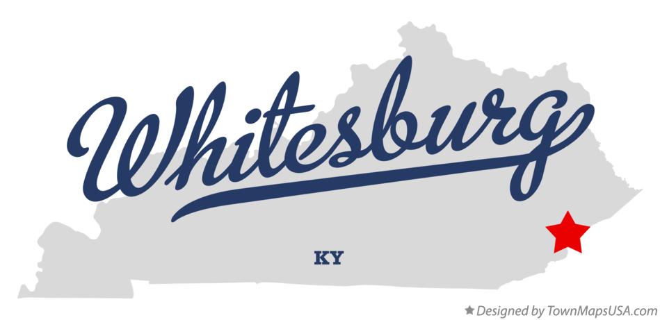 Map of Whitesburg Kentucky KY