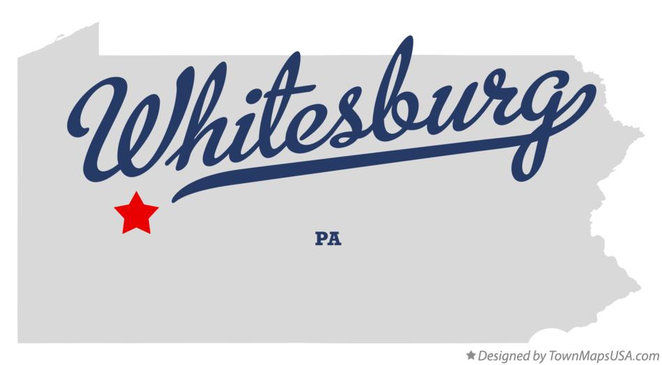 Map of Whitesburg Pennsylvania PA