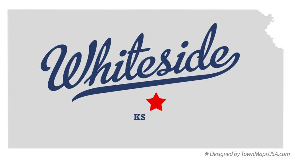 Map of Whiteside Kansas KS