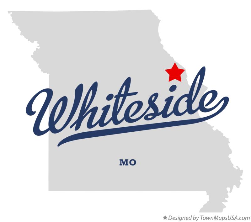 Map of Whiteside Missouri MO