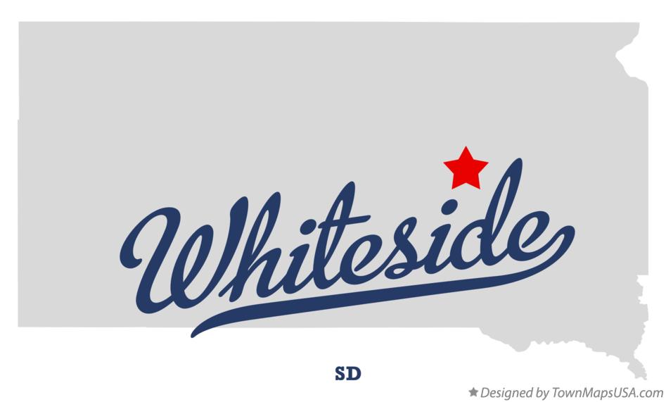 Map of Whiteside South Dakota SD