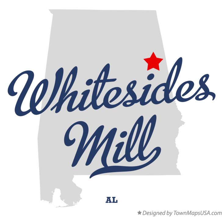 Map of Whitesides Mill Alabama AL