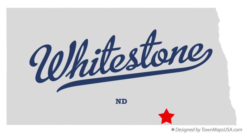 Map of Whitestone North Dakota ND