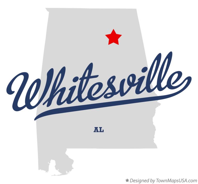 Map of Whitesville Alabama AL