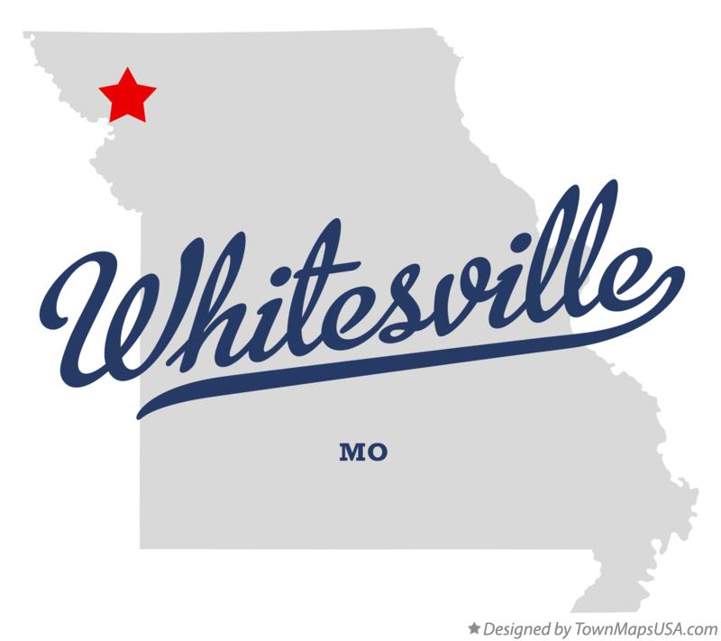 Map of Whitesville Missouri MO