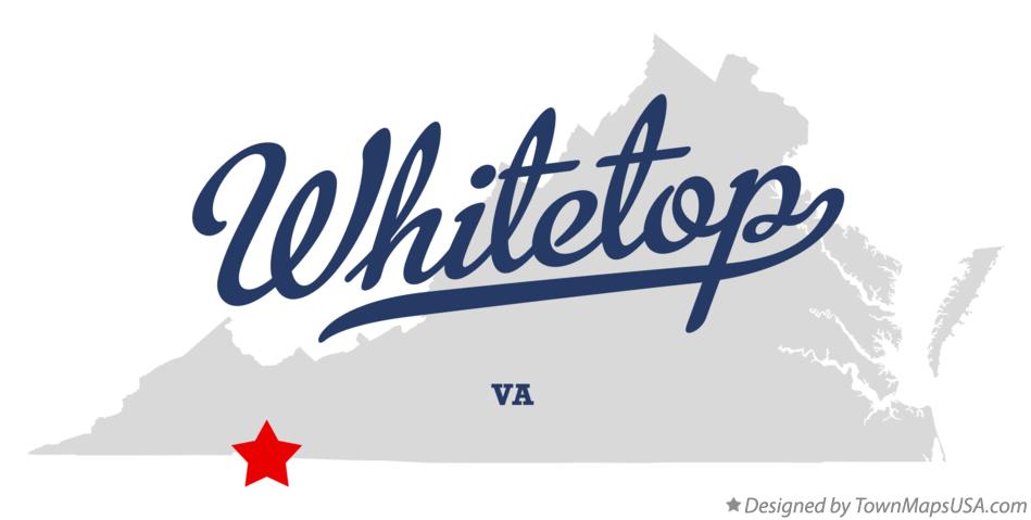 Map of Whitetop Virginia VA
