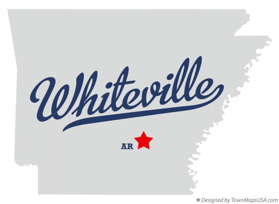 Map of Whiteville Arkansas AR