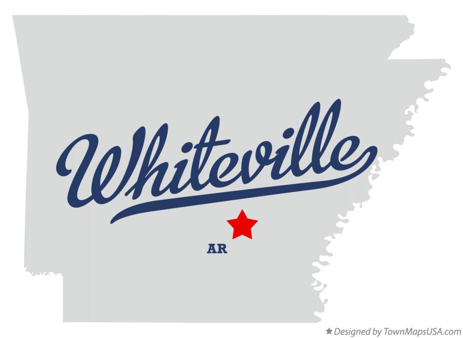 Map of Whiteville Arkansas AR