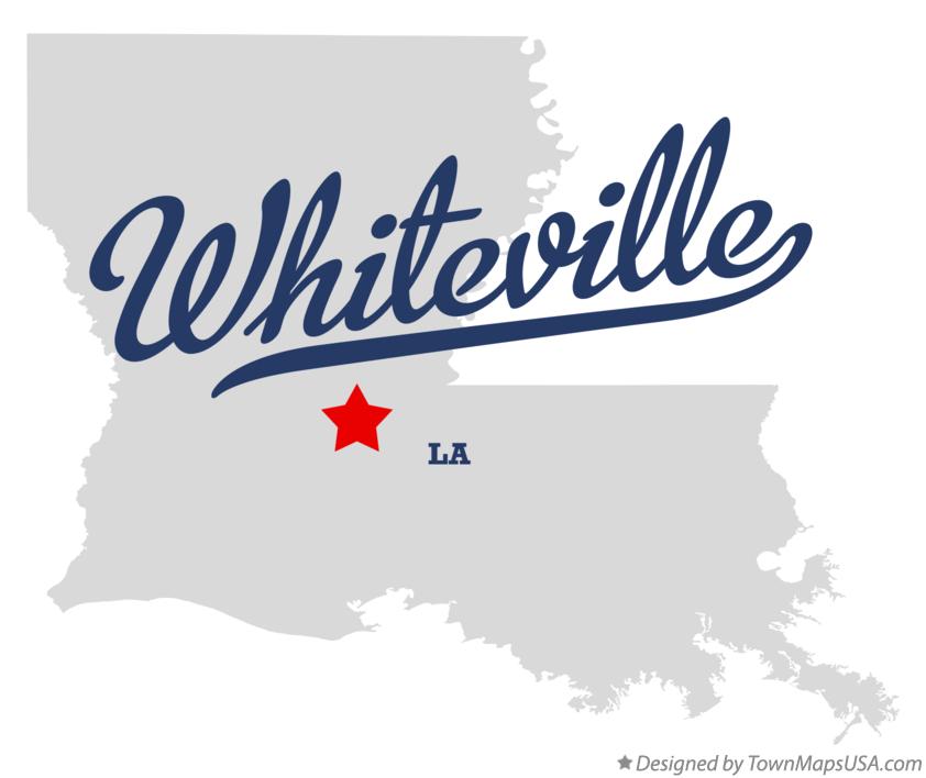 Map of Whiteville Louisiana LA