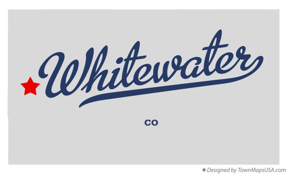 Map of Whitewater Colorado CO