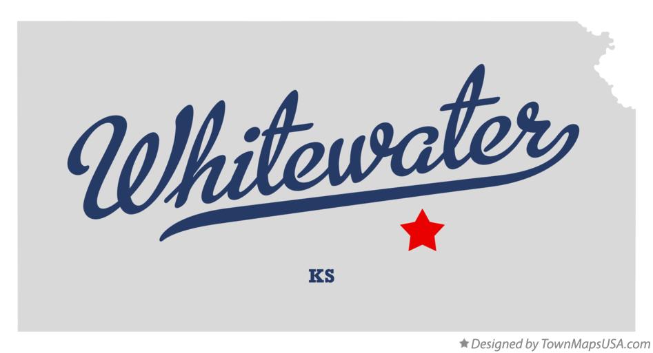 Map of Whitewater Kansas KS