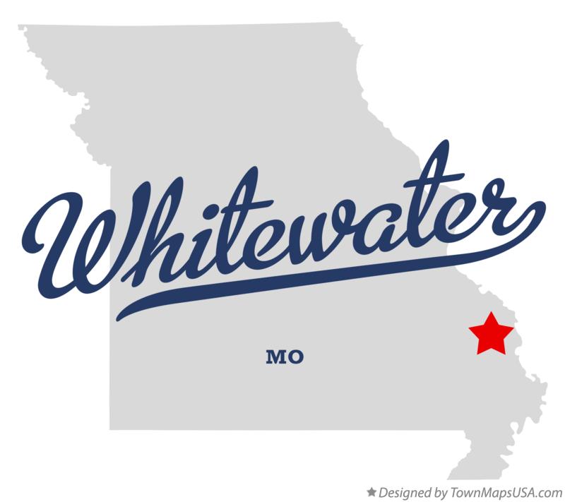 Map of Whitewater Missouri MO