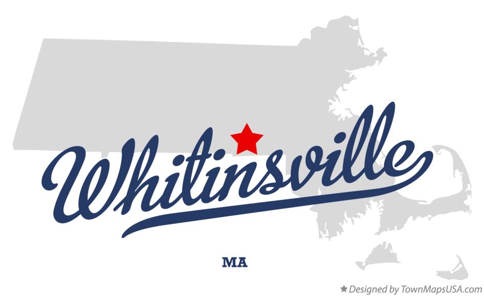 Map of Whitinsville Massachusetts MA