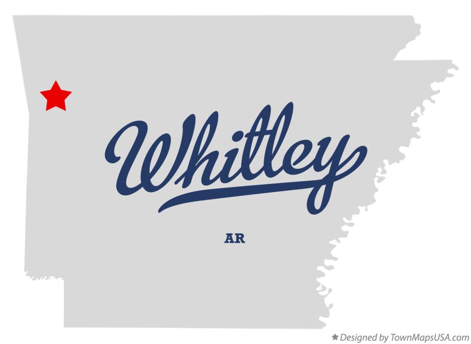 Map of Whitley Arkansas AR