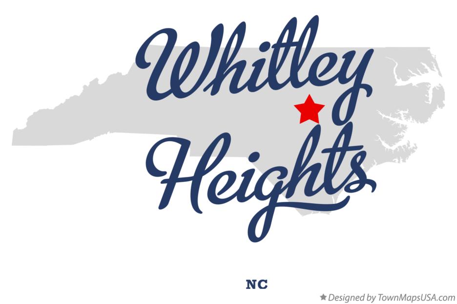 Map of Whitley Heights North Carolina NC