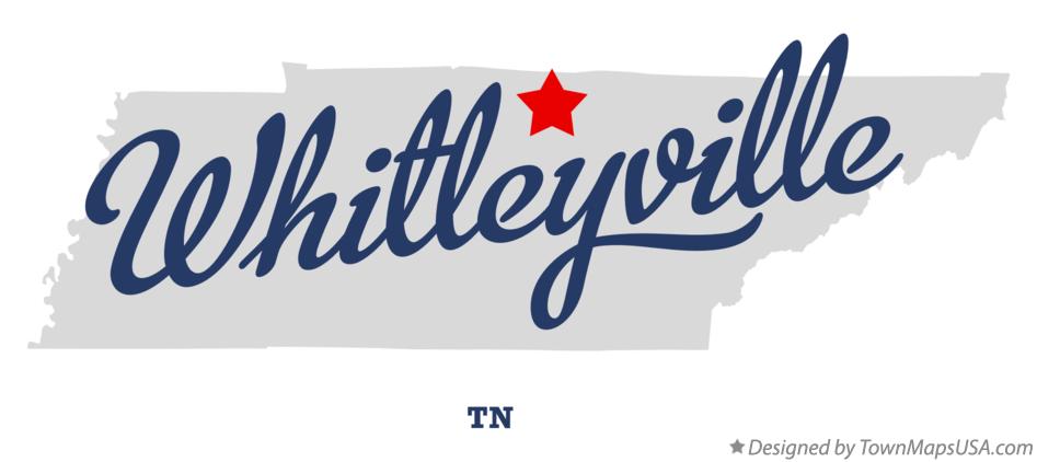 Map of Whitleyville Tennessee TN