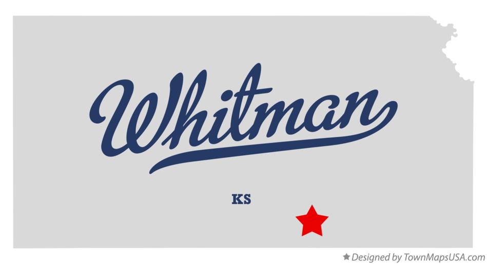 Map of Whitman Kansas KS