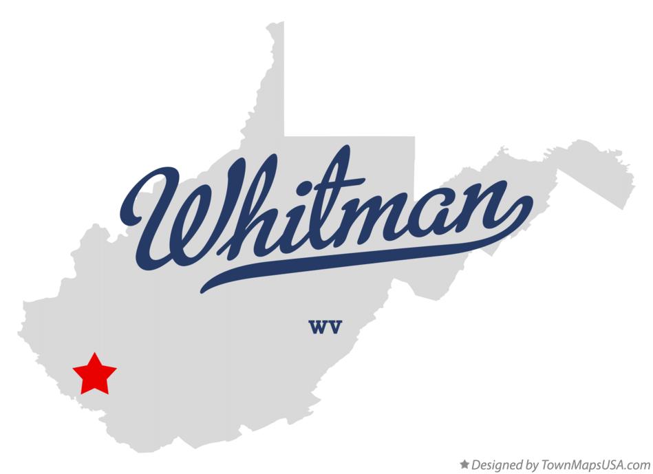 Map of Whitman West Virginia WV