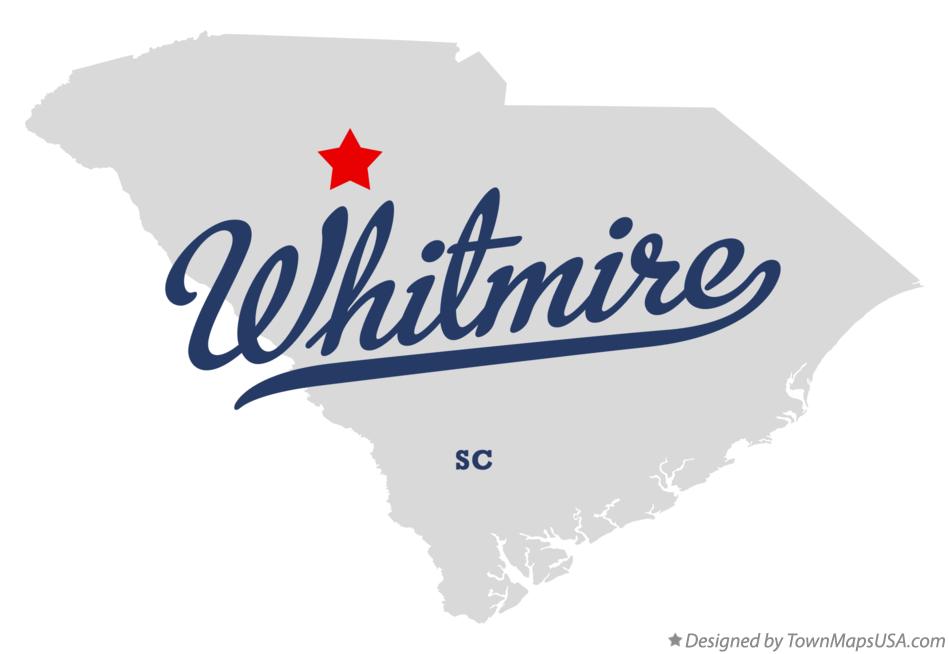 Map of Whitmire South Carolina SC