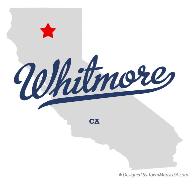 Map of Whitmore California CA
