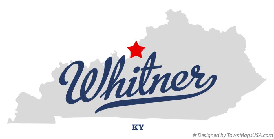 Map of Whitner Kentucky KY