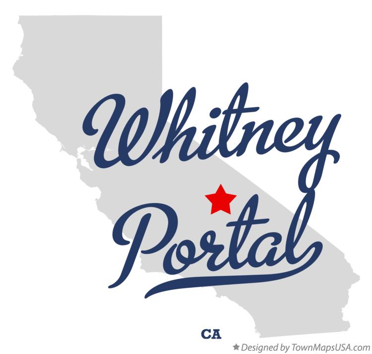 Map of Whitney Portal California CA