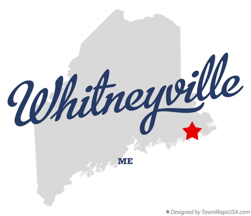 Map of Whitneyville Maine ME