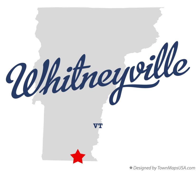 Map of Whitneyville Vermont VT