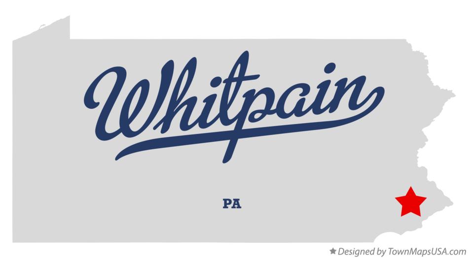 Map of Whitpain Pennsylvania PA