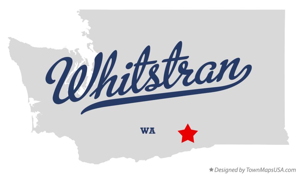 Map of Whitstran Washington WA