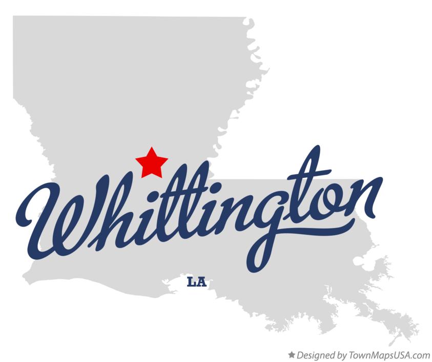 Map of Whittington Louisiana LA