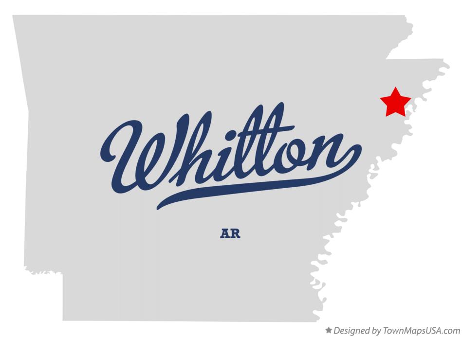 Map of Whitton Arkansas AR